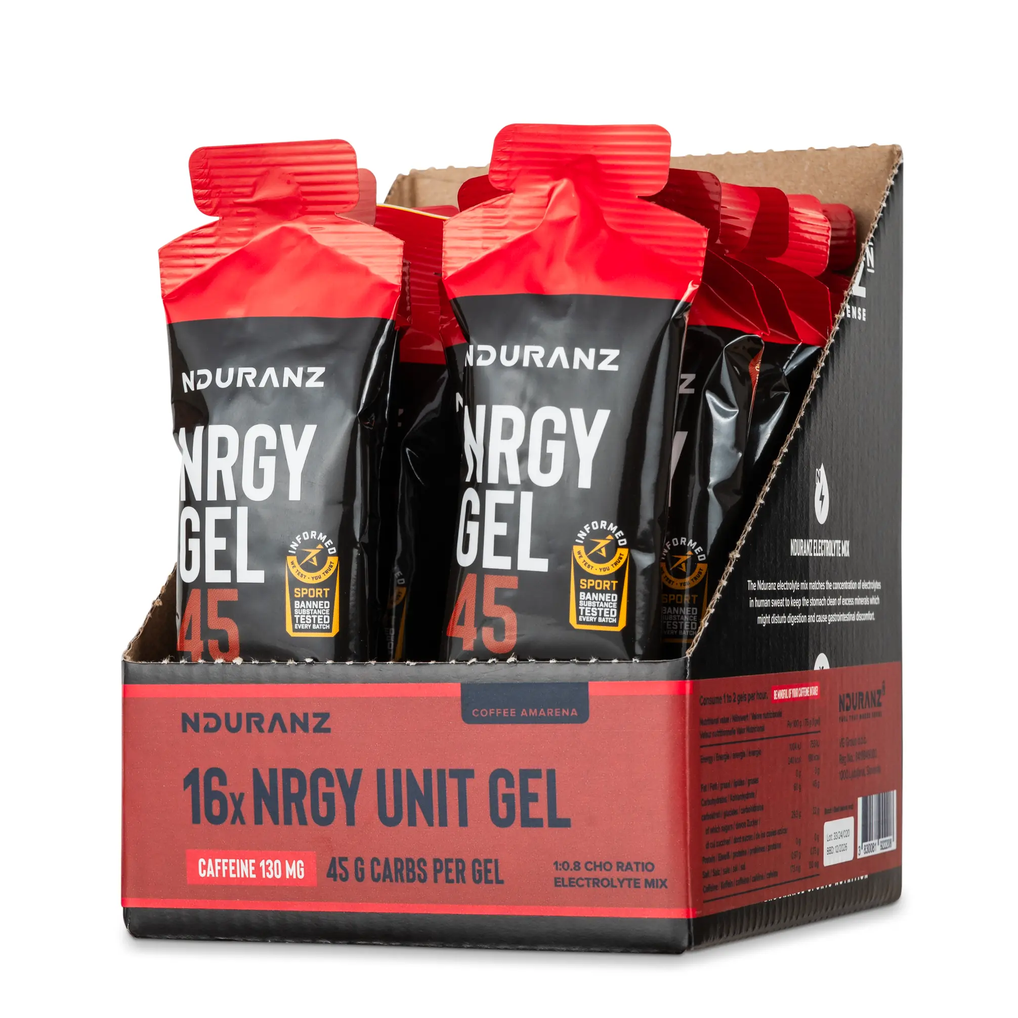 Nrgy Gel 45 with Caffeine Box - Image 12