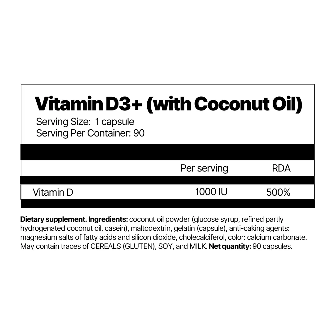 Vitamin D3+ (with Coconut Oil) - Image 2